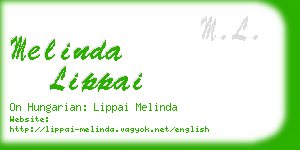 melinda lippai business card